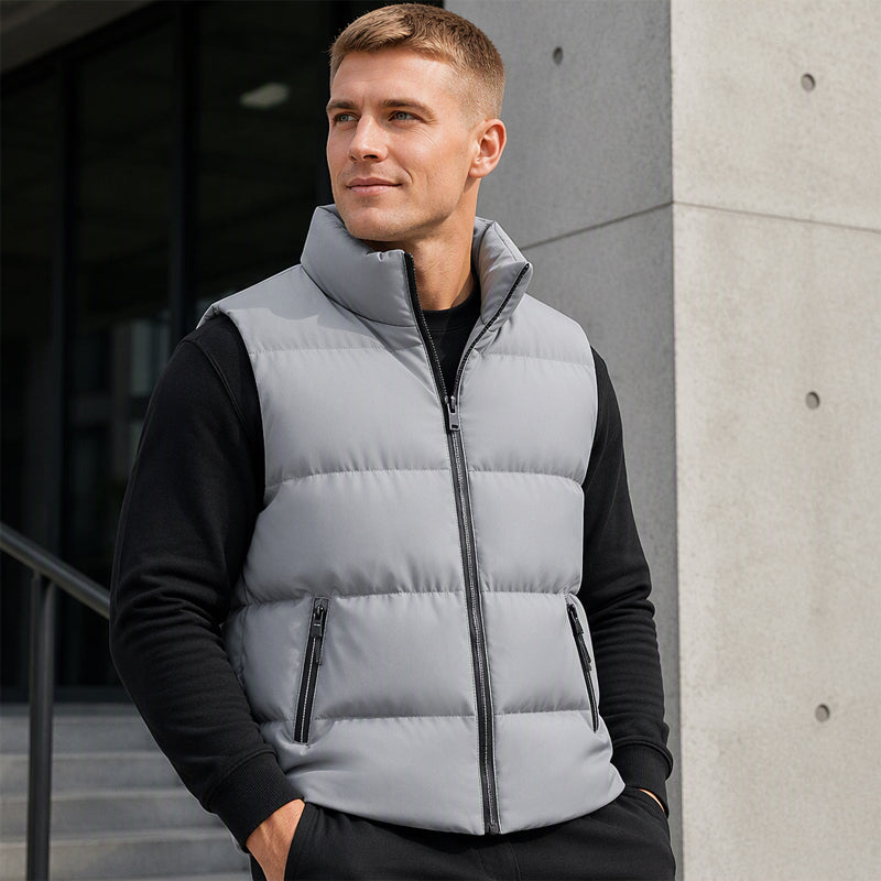 🔥Beliebtes Produkt ！✨Herren klassische Stehkragen wattierte Weste