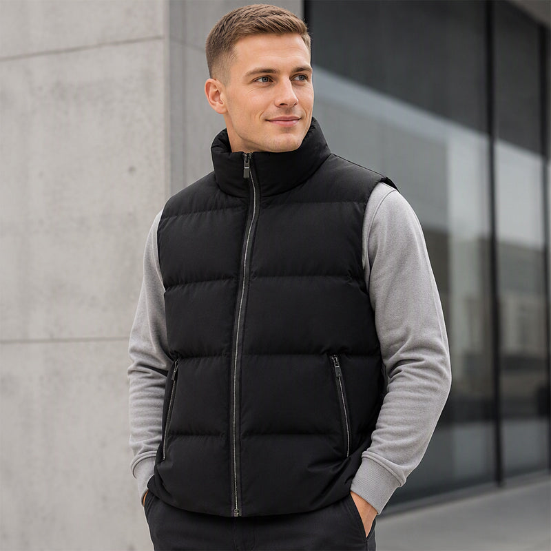 🔥Beliebtes Produkt ！✨Herren klassische Stehkragen wattierte Weste
