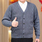 🙌 🔥🔥Herren Warmer Cardigan mit Knopfverschluss und V-Ausschnitt