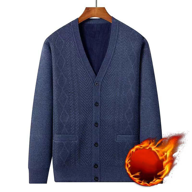 🙌 🔥🔥Herren Warmer Cardigan mit Knopfverschluss und V-Ausschnitt