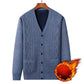 🙌 🔥🔥Herren Warmer Cardigan mit Knopfverschluss und V-Ausschnitt
