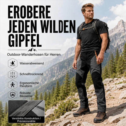 🌟 Wasserdichte & winddichte Herren-Wanderhose im Patchwork-Design
