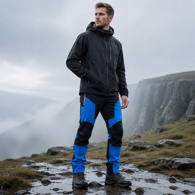 🌟 Wasserdichte & winddichte Herren-Wanderhose im Patchwork-Design