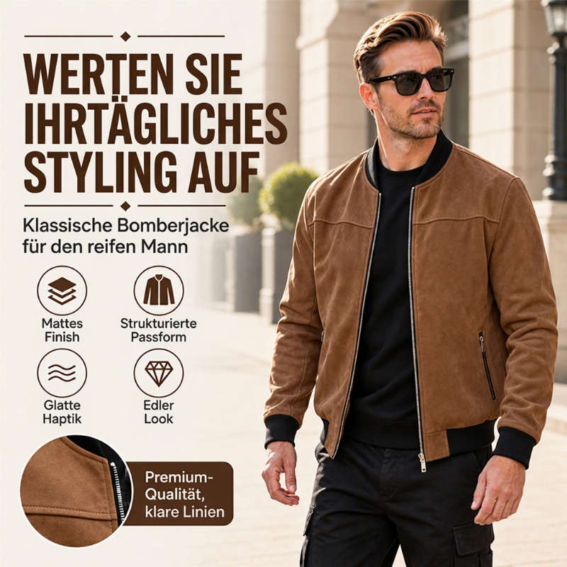 Klassische Casual-Bomberjacke für Herren