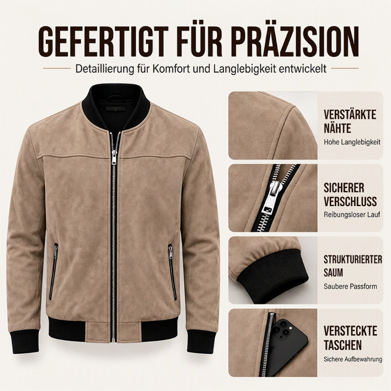 Klassische Casual-Bomberjacke für Herren