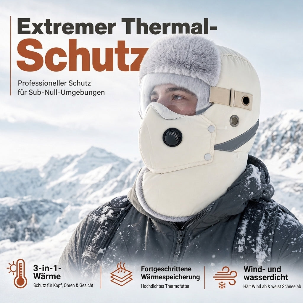 📦 Winddichter winterlicher Wärme-Trapperhut mit integrierter Gesichtsmaske