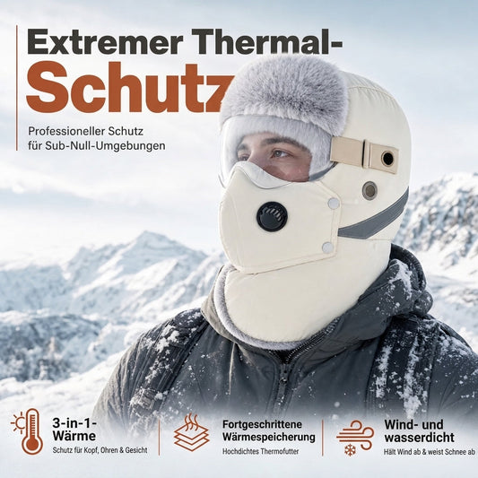 📦 Winddichter winterlicher Wärme-Trapperhut mit integrierter Gesichtsmaske
