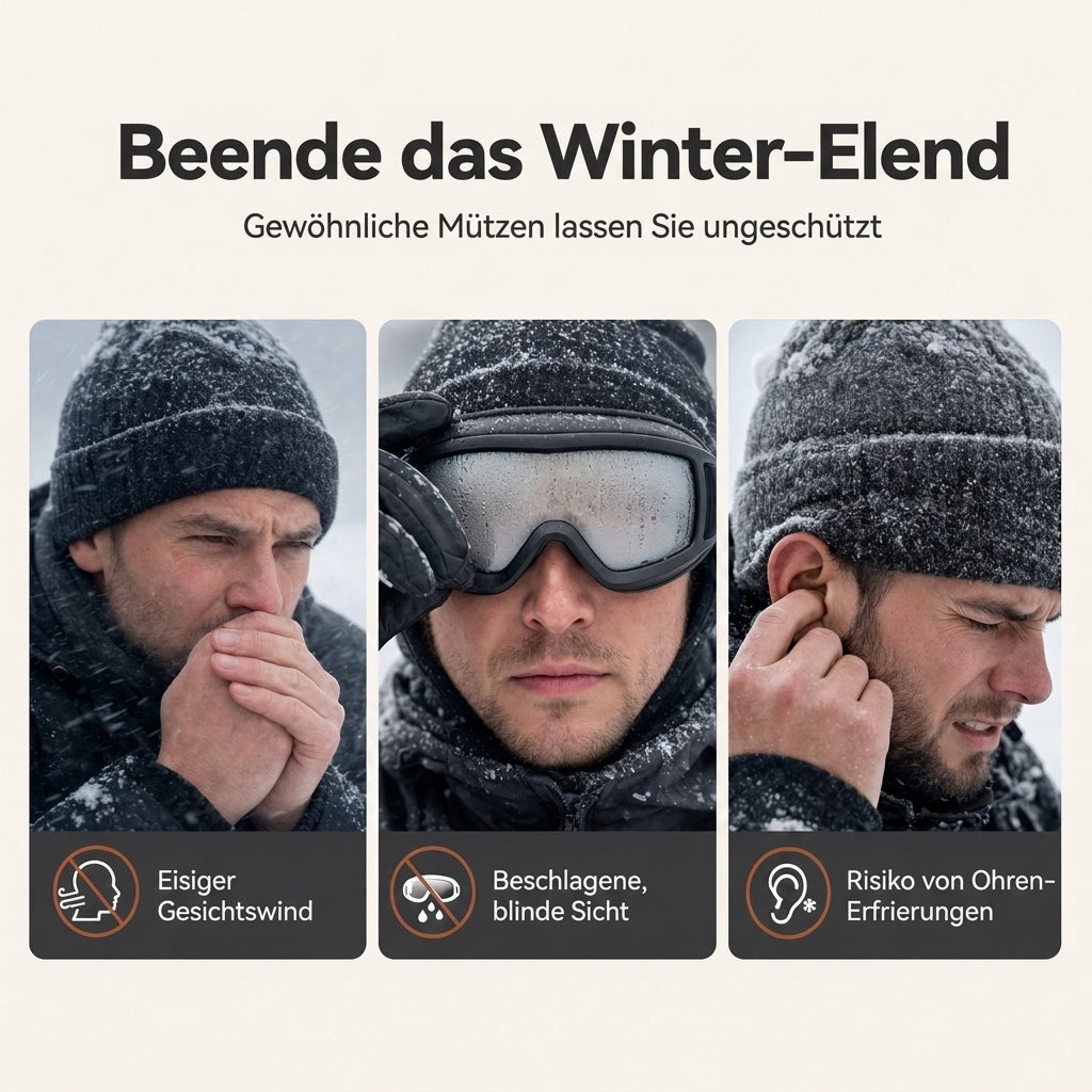 📦 Winddichter winterlicher Wärme-Trapperhut mit integrierter Gesichtsmaske