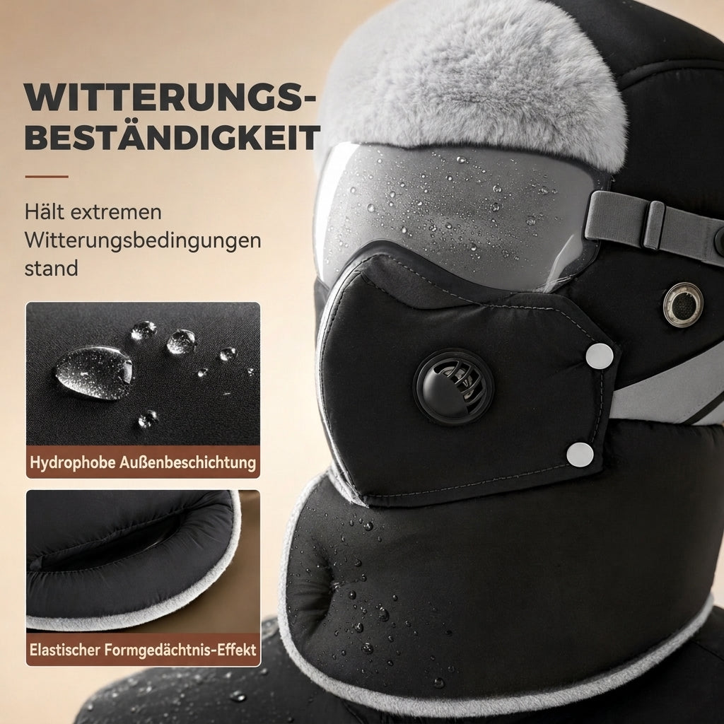 📦 Winddichter winterlicher Wärme-Trapperhut mit integrierter Gesichtsmaske