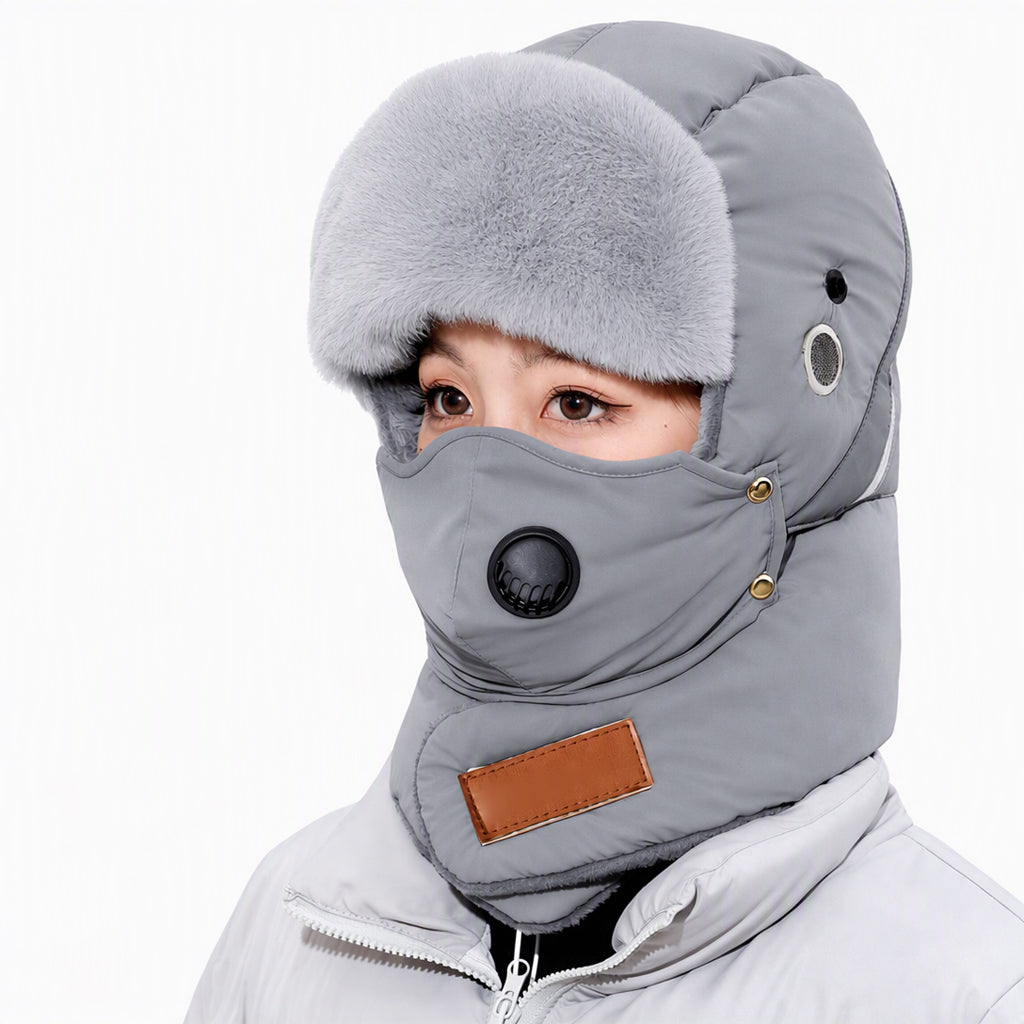 📦 Winddichter winterlicher Wärme-Trapperhut mit integrierter Gesichtsmaske