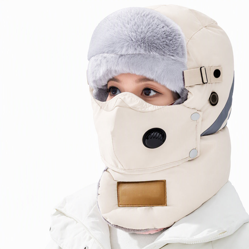 📦 Winddichter winterlicher Wärme-Trapperhut mit integrierter Gesichtsmaske