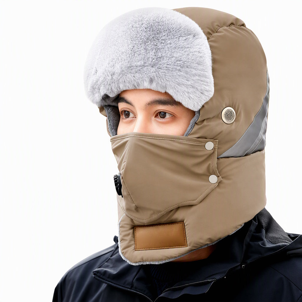 📦 Winddichter winterlicher Wärme-Trapperhut mit integrierter Gesichtsmaske