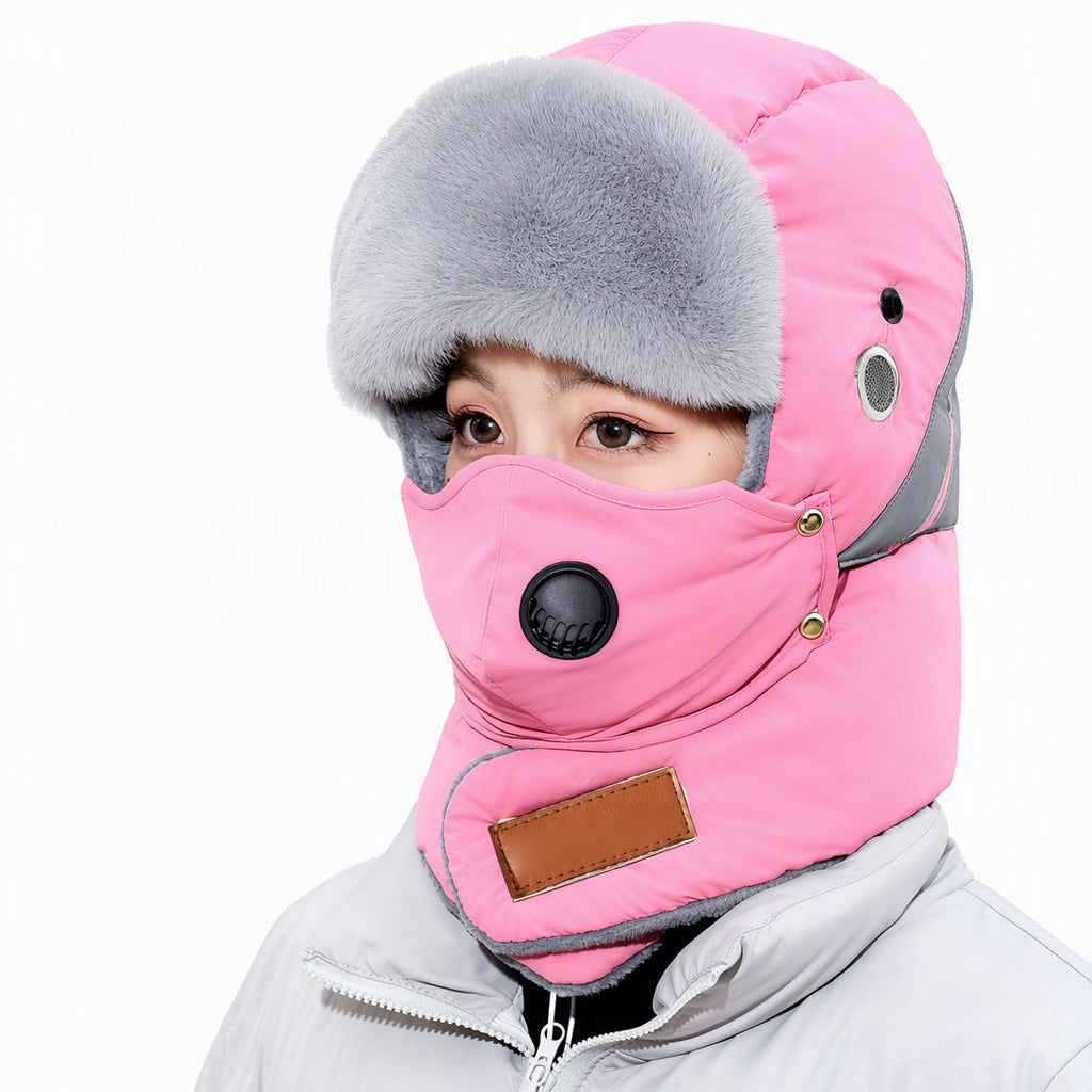 📦 Winddichter winterlicher Wärme-Trapperhut mit integrierter Gesichtsmaske