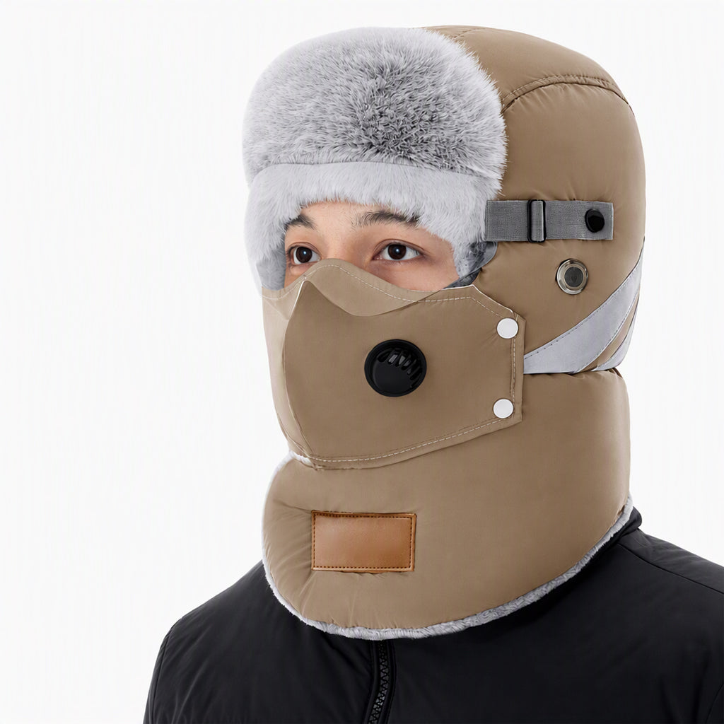 📦 Winddichter winterlicher Wärme-Trapperhut mit integrierter Gesichtsmaske