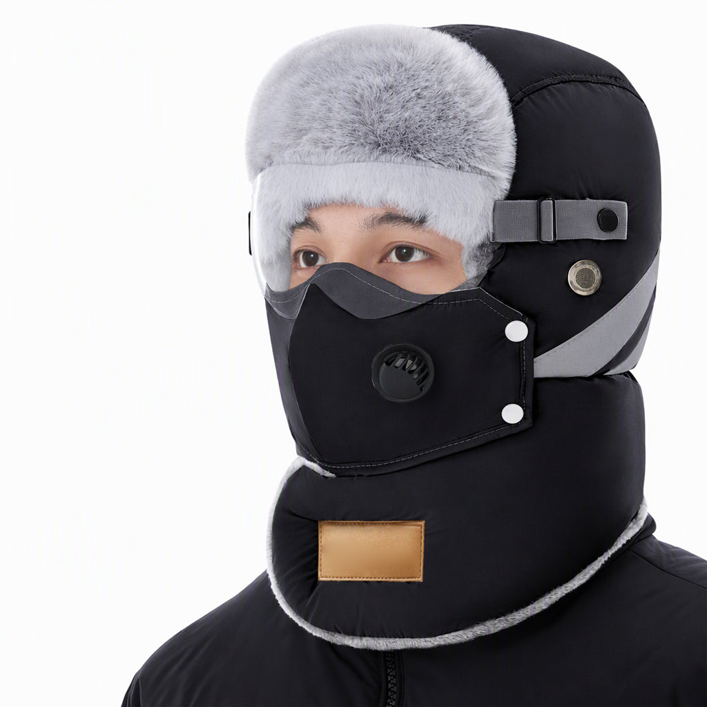 📦 Winddichter winterlicher Wärme-Trapperhut mit integrierter Gesichtsmaske