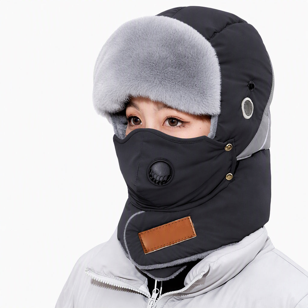 📦 Winddichter winterlicher Wärme-Trapperhut mit integrierter Gesichtsmaske