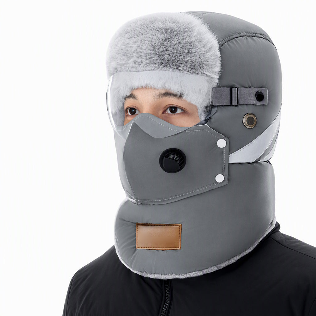 📦 Winddichter winterlicher Wärme-Trapperhut mit integrierter Gesichtsmaske