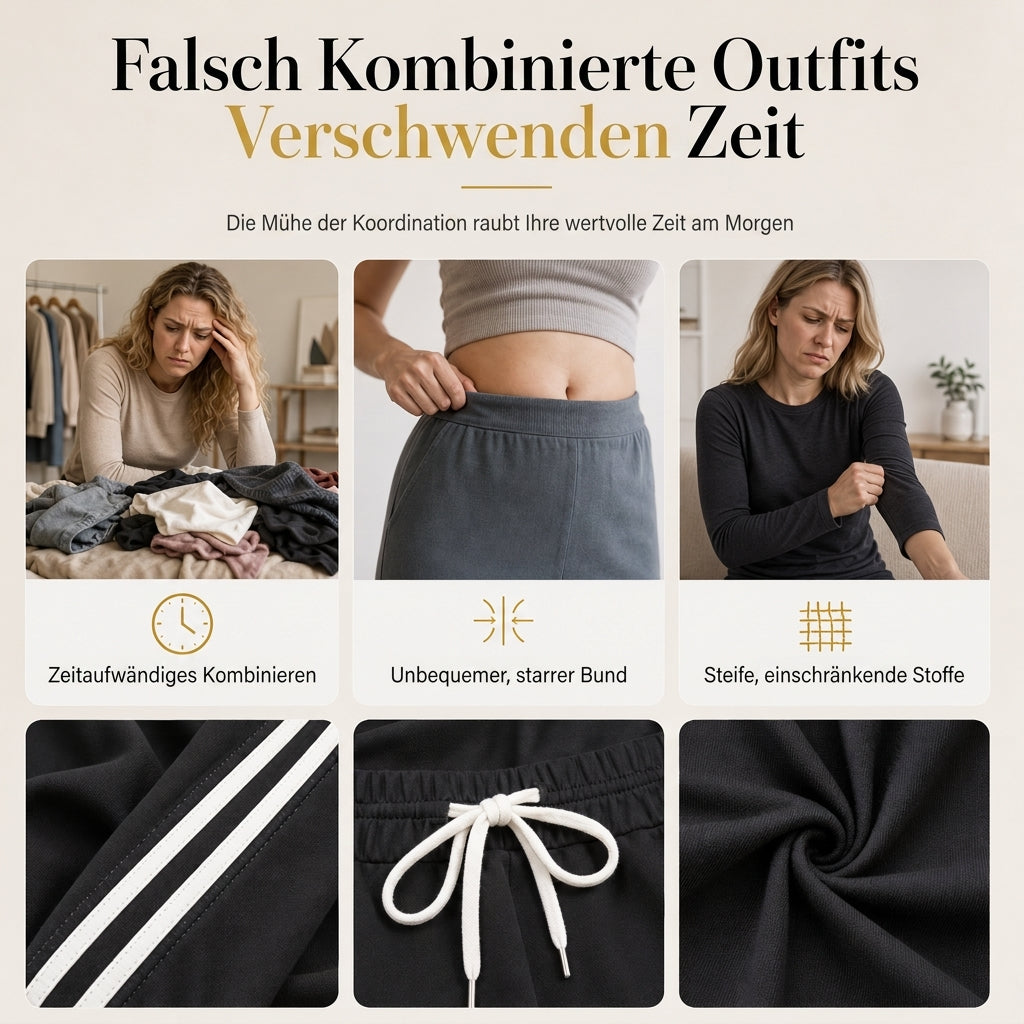 💞💞 Lange Pullover für Frauen, langärmeliger Rundhals-Pullover, casual einfarbig,Patchwork Oberteil für Herbst und Winter
