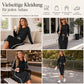 💞💞 Lange Pullover für Frauen, langärmeliger Rundhals-Pullover, casual einfarbig,Patchwork Oberteil für Herbst und Winter