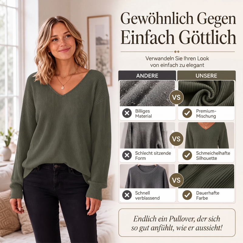 📢📢🎉✨Elegantes Strickoberteil für Damen mit Schleife am Rücken