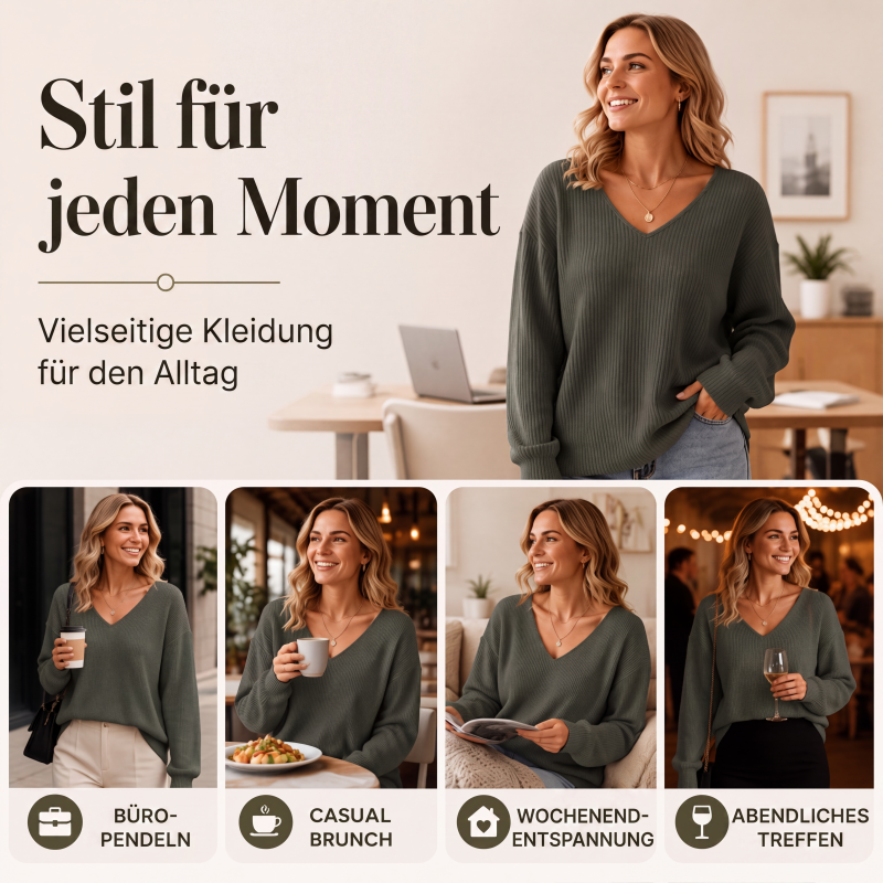 📢📢🎉✨Elegantes Strickoberteil für Damen mit Schleife am Rücken