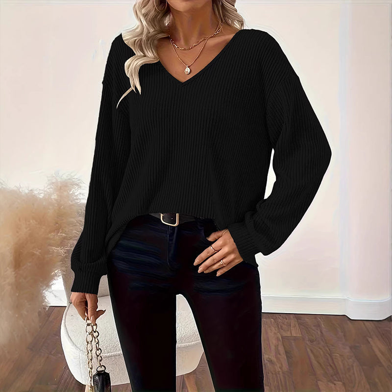 📢📢🎉✨Elegantes Strickoberteil für Damen mit Schleife am Rücken