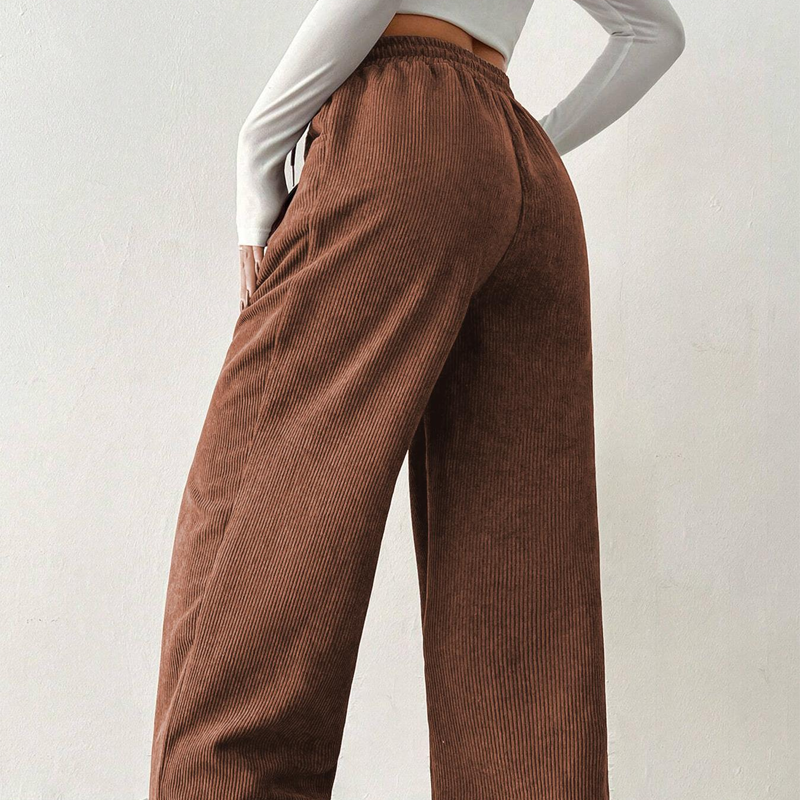 ⏰ Legere weit geschnittene Cordhose für Damen