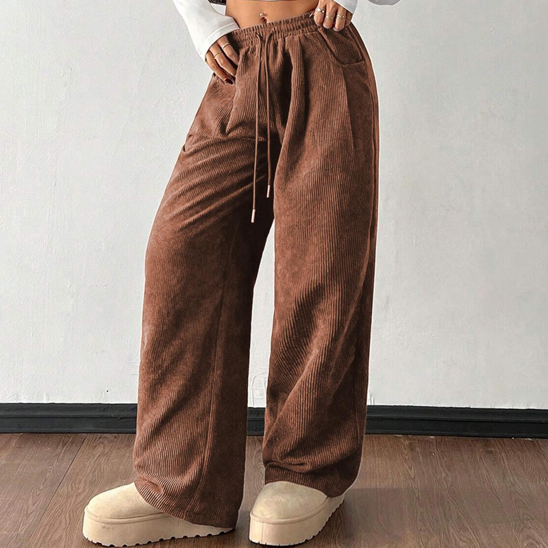 ⏰ Legere weit geschnittene Cordhose für Damen