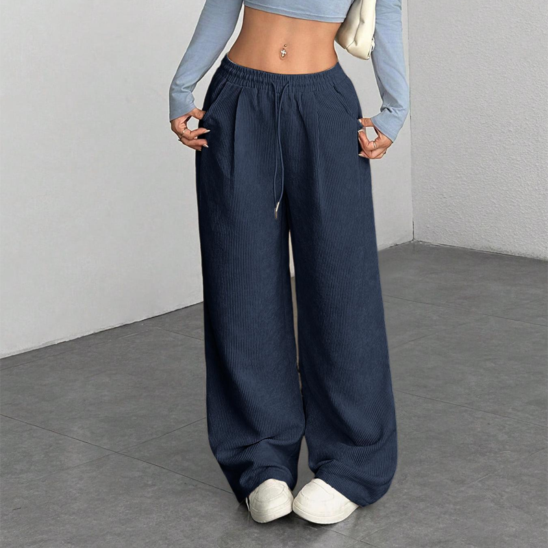 ⏰ Legere weit geschnittene Cordhose für Damen