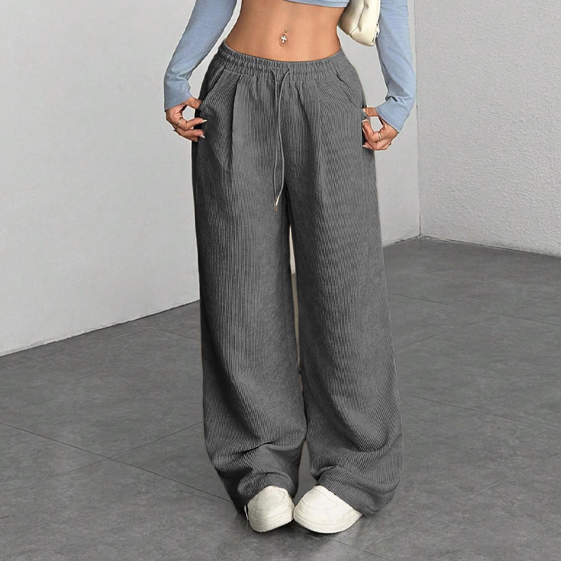 ⏰ Legere weit geschnittene Cordhose für Damen