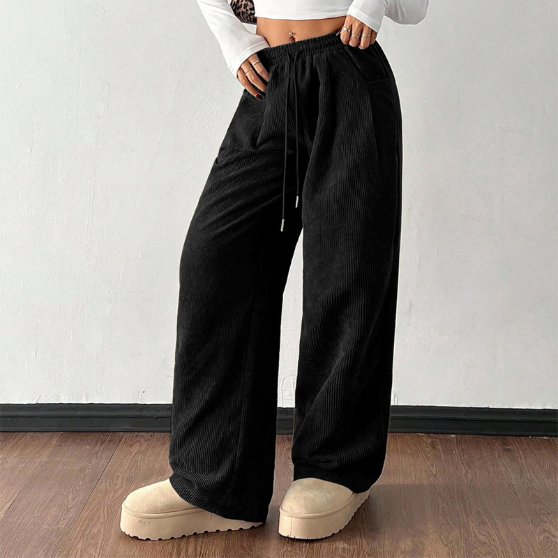 ⏰ Legere weit geschnittene Cordhose für Damen