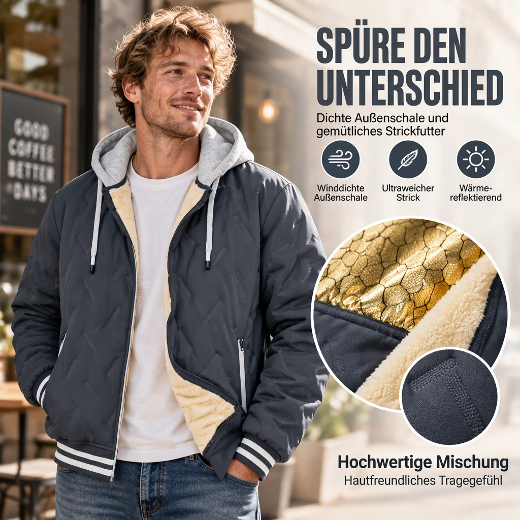 📢🎉50%Rabatt!!!🛍️✨Warme Winterkapuzenjacke fuer Herren