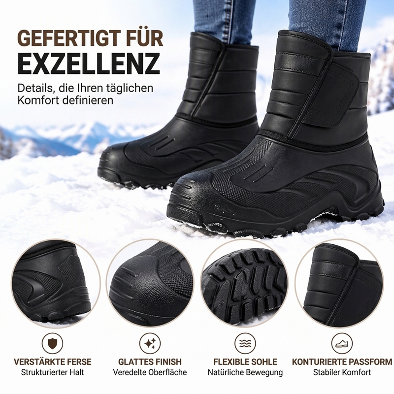💥💥 Unisex wasserdichte Schneestiefel mit Plüschfutter