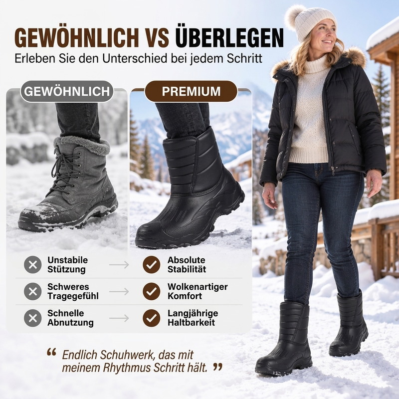 💥💥 Unisex wasserdichte Schneestiefel mit Plüschfutter