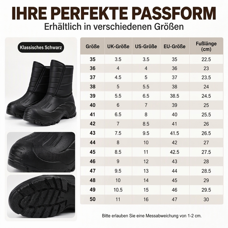 💥💥 Unisex wasserdichte Schneestiefel mit Plüschfutter