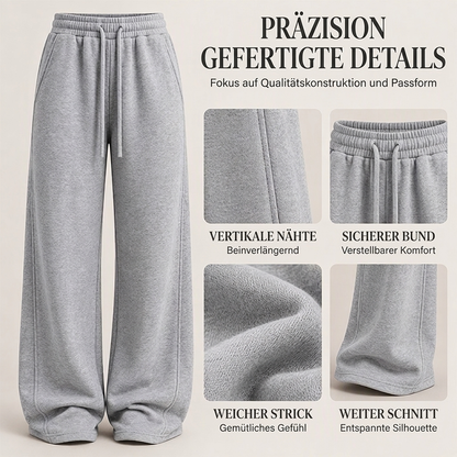 Bequeme Damen-Freizeit-Hose mit weitem Bein