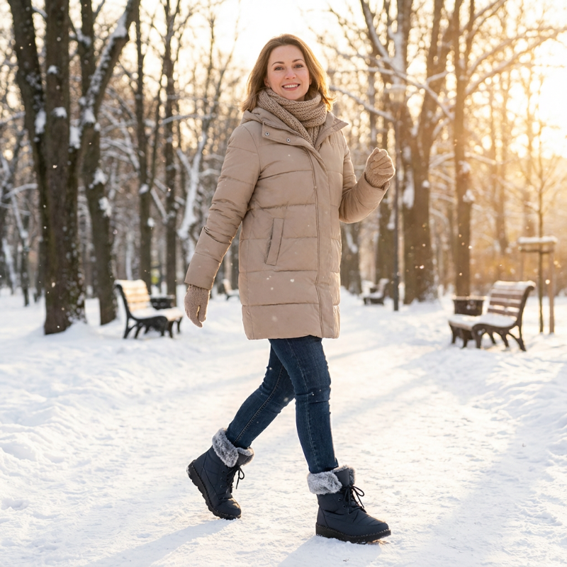 🔥  Bequeme warme Stiefel mit rutschfester Sohle