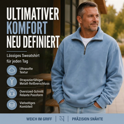 🔥🔥 Lässiges Viertelreißverschluss-Sweatshirt für Herren