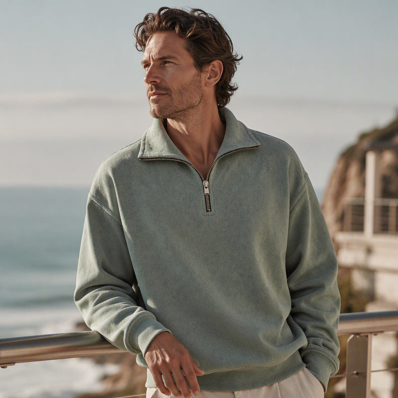 🔥🔥 Lässiges Viertelreißverschluss-Sweatshirt für Herren