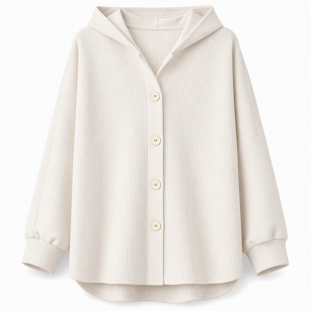 📢✨ Deine neue Lieblingsjacke ✨Lässige, weite Kapuzenjacke aus Cord für Damen