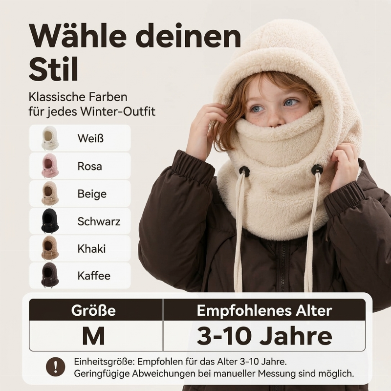 ❄️🧒 Kinder Winddichte Wärmende Fahrrad-Sturmhaube | Warm & Sicher – Perfekt für kalte Fahrradtouren ✨