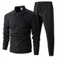 ⏰⏰ Herren stilvolles 2-teiliges Set: Jacke mit Hemdkragen und Jogginghose