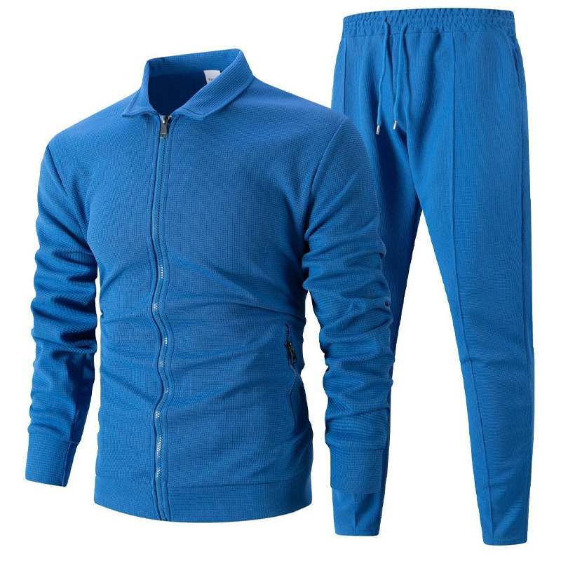 ⏰⏰ Herren stilvolles 2-teiliges Set: Jacke mit Hemdkragen und Jogginghose