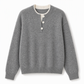 📢🎉🛍️✨Lässiger zweiteiliger Strickpullover mit V-Ausschnitt und Knopfdetails
