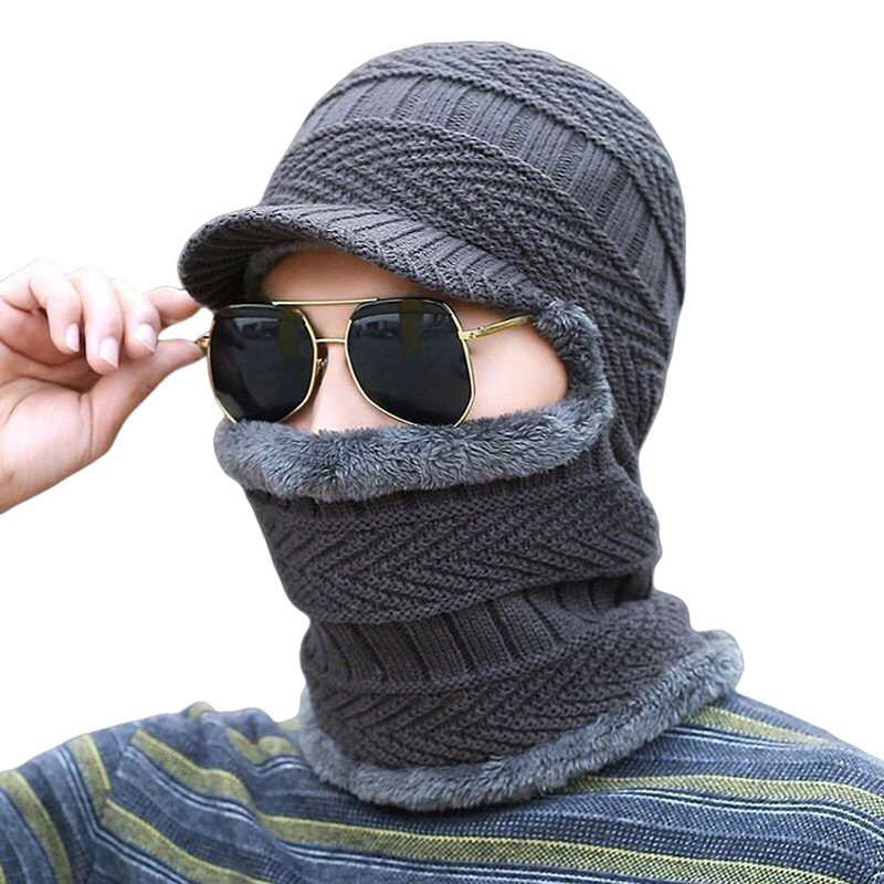 🔥 🎉 Warme 3-in-1 Winter-Balaclava mit Wärmehaube und Visier – winddicht, bequem & vielseitig
