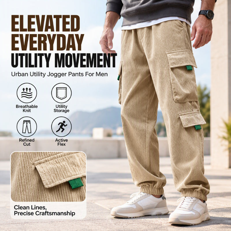 Herren Freizeit Cordhose mit Cargotaschen