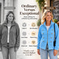 Freizeit-Jacke für Damen mit Rippstrick und Reißverschluss