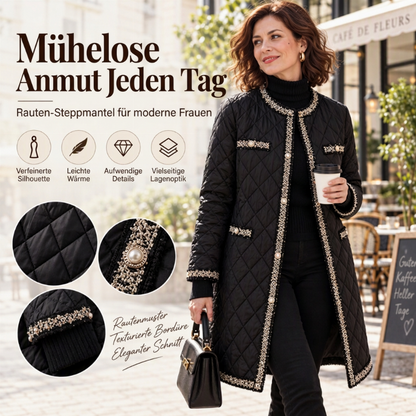 ✨Neu Eingetroffen! Steppjacke für Damen, mittellang, Wattierung