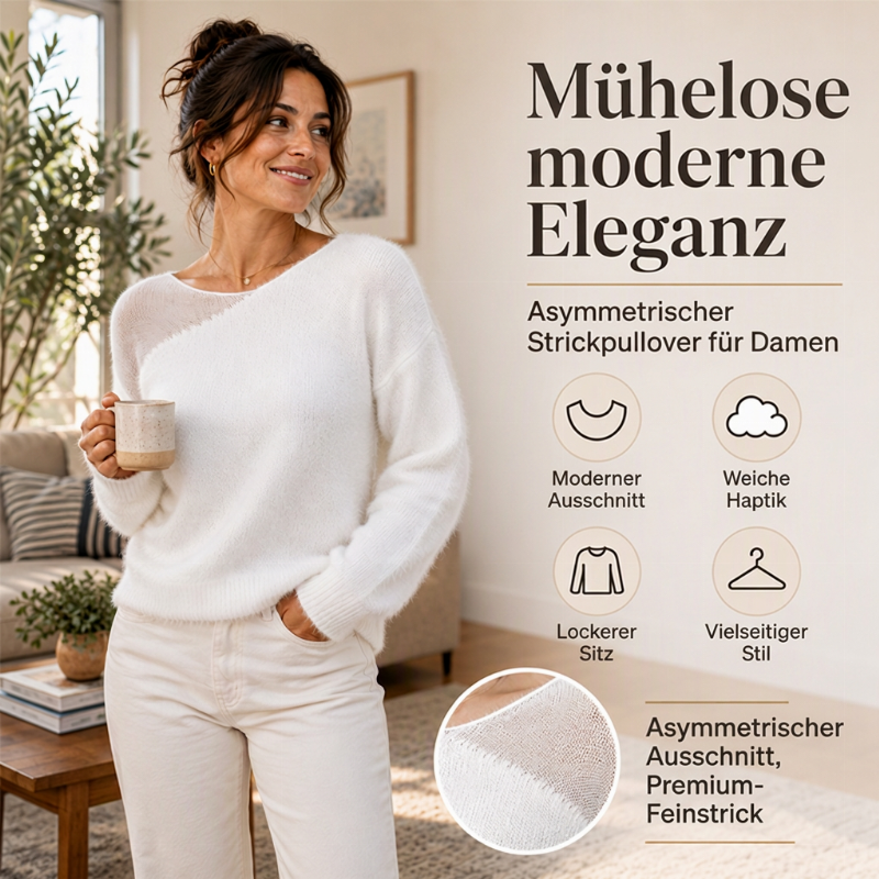Damen Pullover aus Kunstfell mit Netzpatchwork