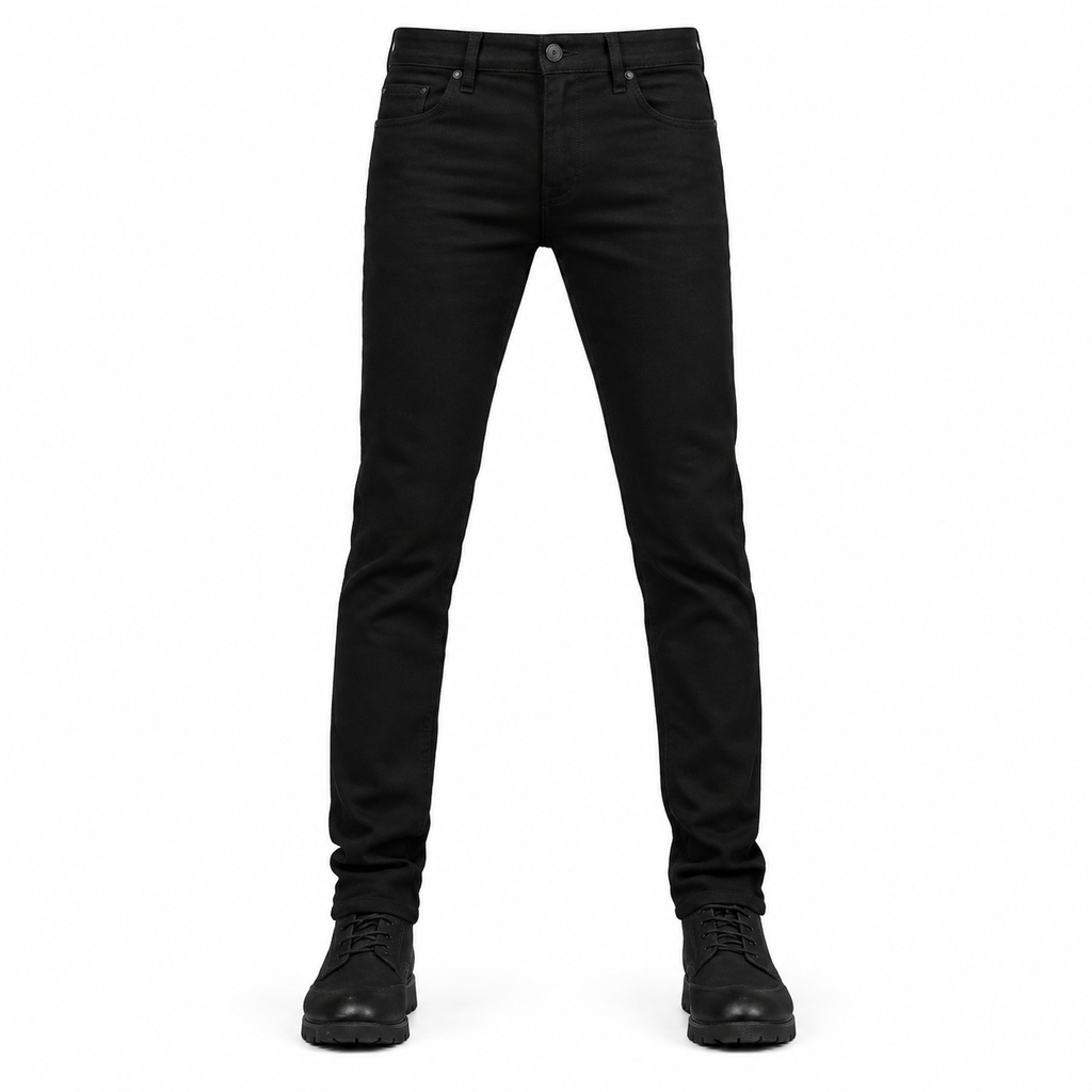 Herren Stretch Slim Fit Jeans, lässige Mid Rise Denimhosen